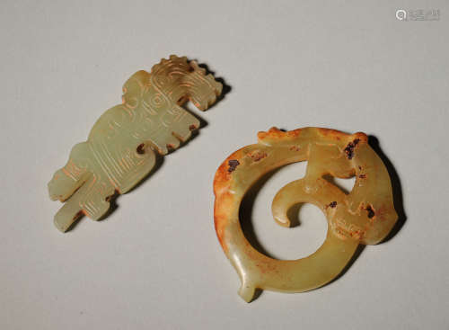 A Set Of Jade Carvings