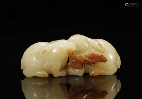 A HETIAN JADE RABBIT