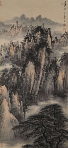 A CHINESE LANDSCAPE PAINTING,, DONG SHOUPING