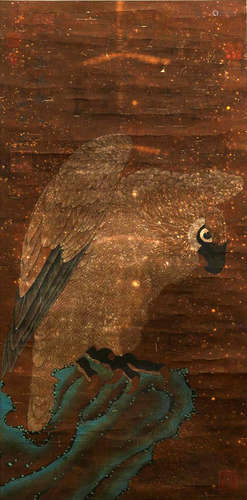 A CHINESE EAGLE PAINTING, ZHAO JI MARK