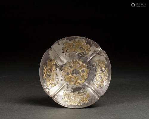 GILT-SILVER BOWL