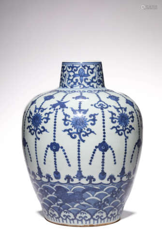 BLUE AND WHITE VASE