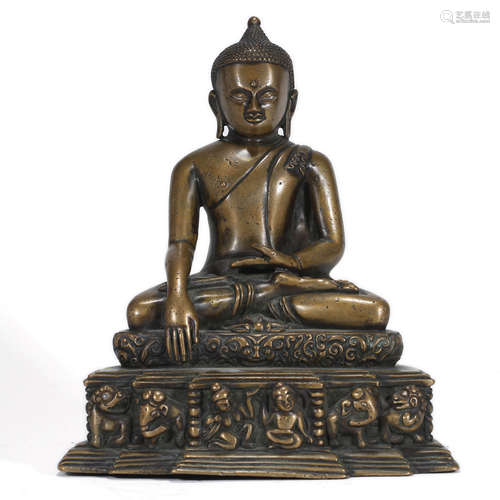 BRONZE STATUE OF SHAKYAMUNI