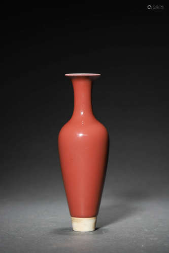 RED GLAZE VASE