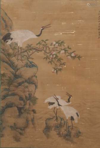 CHINESE FLOWER AND BIRD PAINTING, MU JIAHUI