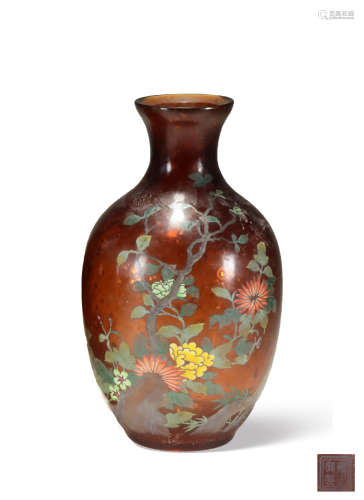 A CLASS‘FLOWER’VASE,MARK AND PERIOD OF YONGZHENG