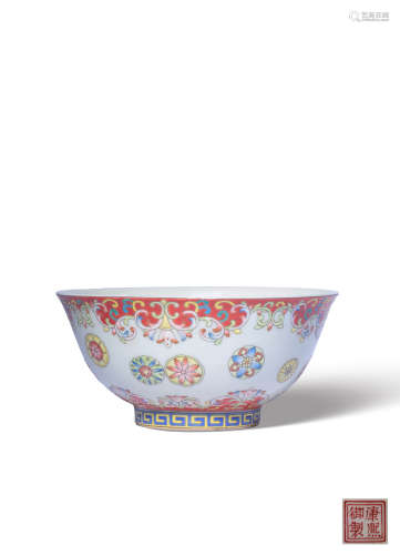 A FAMILLE-ROSE BOWL,MARK AND PERIOD OF KANGXI