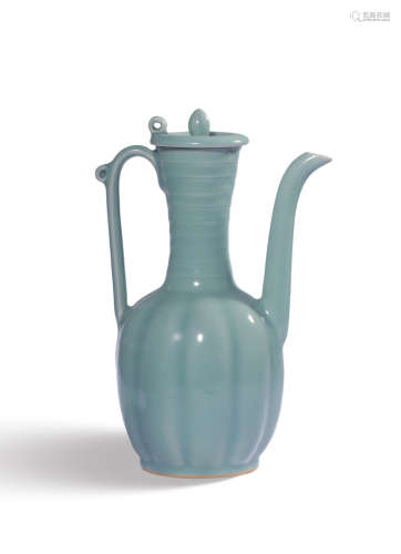 A LONGQUAN EWER AND COVER,SONG DYNASTY