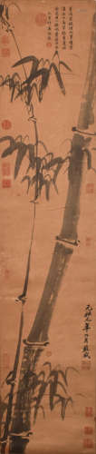 BAMBOO, INK ON PAPER, HANGING SCROLL, SU SHI