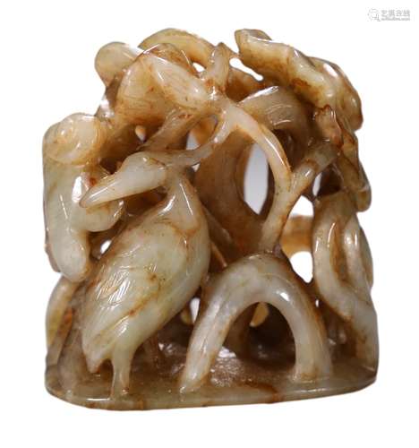 A HETIAN JADE FINIAL