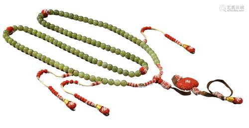 A JADE COURT NECKLACE, CHAOZHU