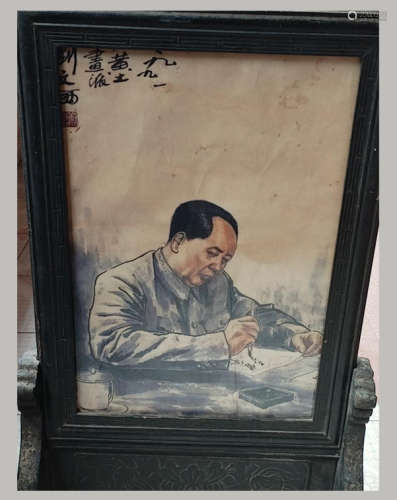 刘文西 毛主席画像