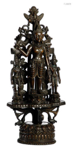 A COPPER FIGURE OF
LORD BUDDHA