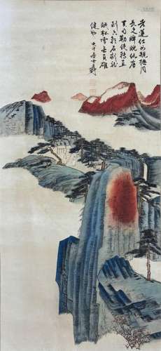 张大千山水画