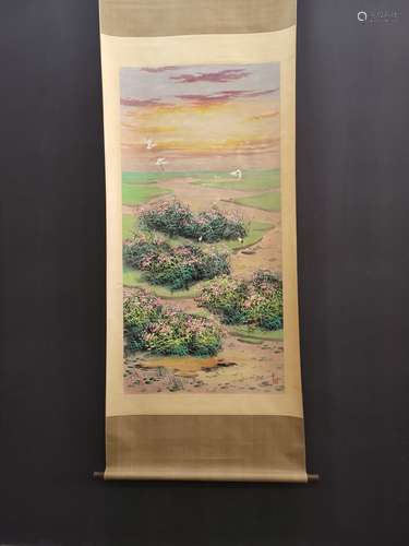 吴冠中 纸本山水风景画