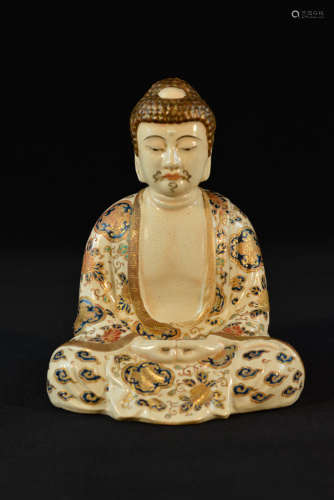 Japanese Satsuma Seated Buddha