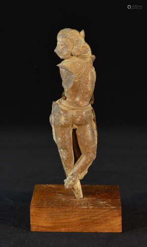 Antique Indian Stone Carving of Dancer