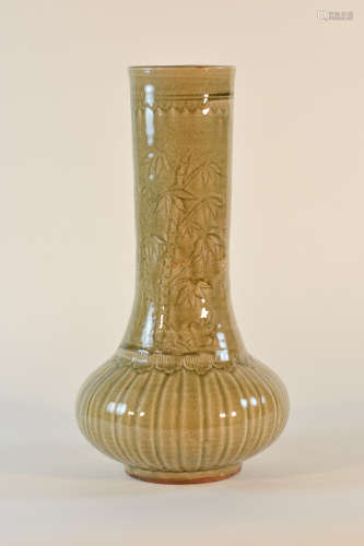 Chinese Ming Celadon Porcelain Vase