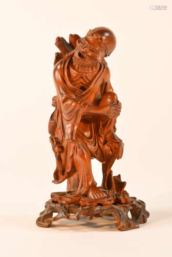 Chinese Boxwood Carving of Immortal