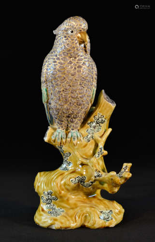 Japanese Kutani Porcelain Parrot