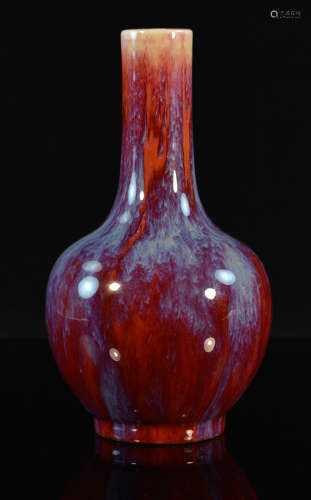Chinese Flambe Tianchung Porcelain Vase