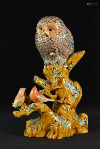 Japanese Kutani Porcelain Owl