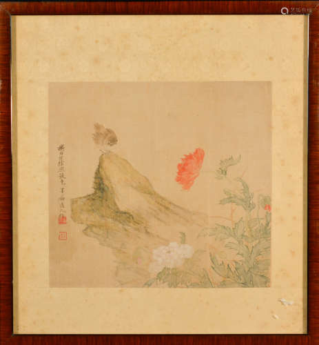 Chinese Framed Painting - Floral