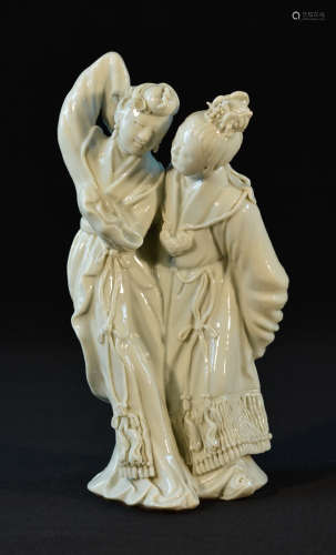 Chinese Blanc de Chine Porcelain Figural Group