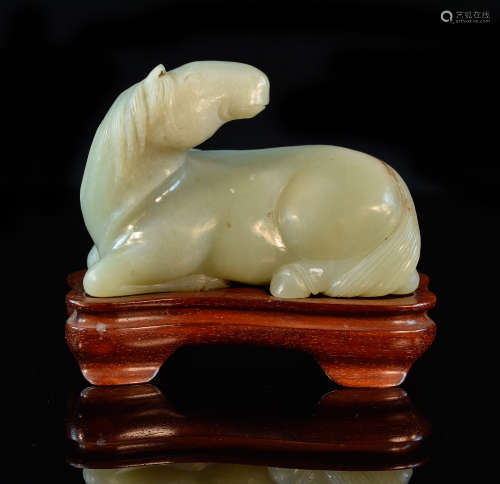Chinese Jade Carving of a Horse