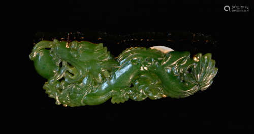 Chinese Jade Pin of Dragon Motif