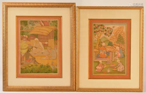 Two Persian Framed Painitng