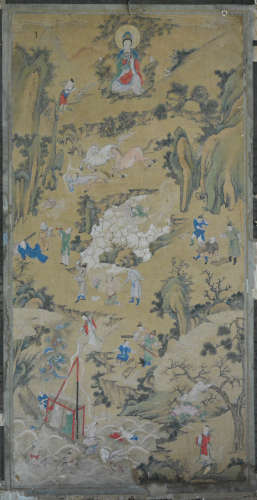 Chinese Painting of Kuanyin and Attendant