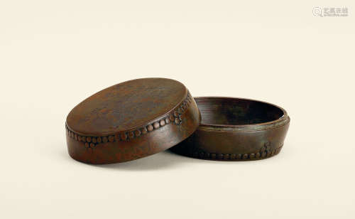 铜鼓形圆盒