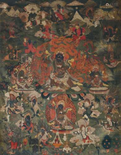 藏东 · 宁玛宝藏梃主玛哈嘎拉唐卡