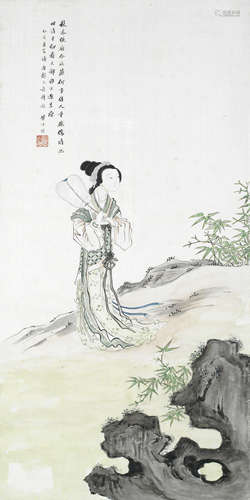 Huang Zhongguan (act. 20th early century).  Imperial Consort, After Tang Yin (1935)