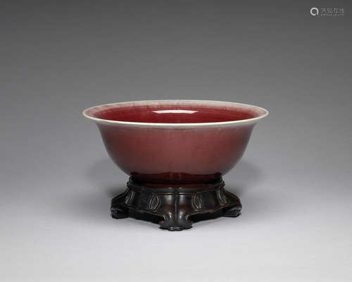 A 'Sang-de-boeuf' copper-red glazed bowl.  18th/19th century