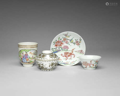 A group of tea wares.  Yongzheng to Qianlong