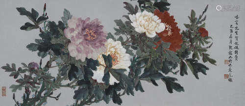 Zhang Shaoshi (1913-1991).  Peonies