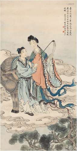 沈 燧（1891～1932） 牛郎织女图