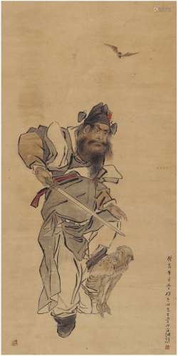 沈心海（1855～1941） 钟馗捉鬼图