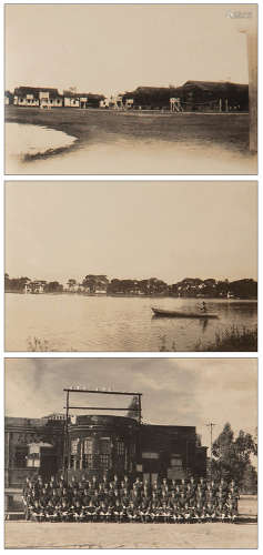 旧照片 抗战时期杭州览桥“中央航空学校”照片一组