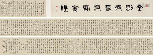 于非闇 1939年作 金刚般若波罗蜜多经卷 纸本