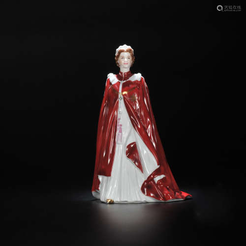 royal worcester 女王瓷偶，女王80岁生日纪念