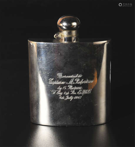 1942 镀银酒壶