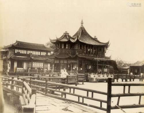 佚名 上海豫园（2张） 蛋白照片
