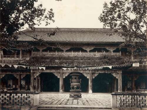 佚名 北京西黄寺都纲殿 蛋白照片