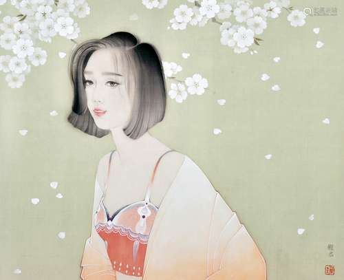 何馥君(b.1985) 人间好时节 镜心 设色纸本