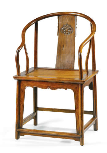 十七世纪/十八世纪初   黄花梨圈椅