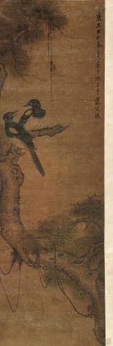蒋廷锡 1718年作 花鸟 立轴