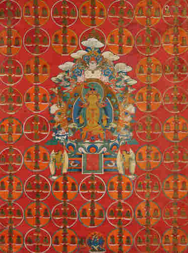 19世纪 苯教北方光明佛唐卡